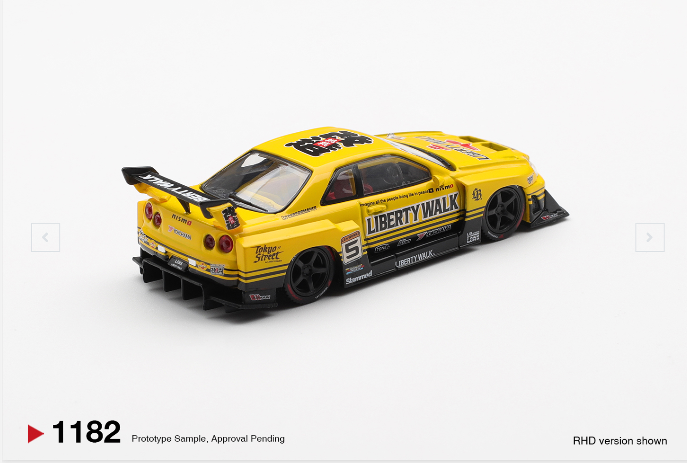 Nissan LB-ER34 Super Silhouette SKYLINE Sport Yellow #1182 [Blister]