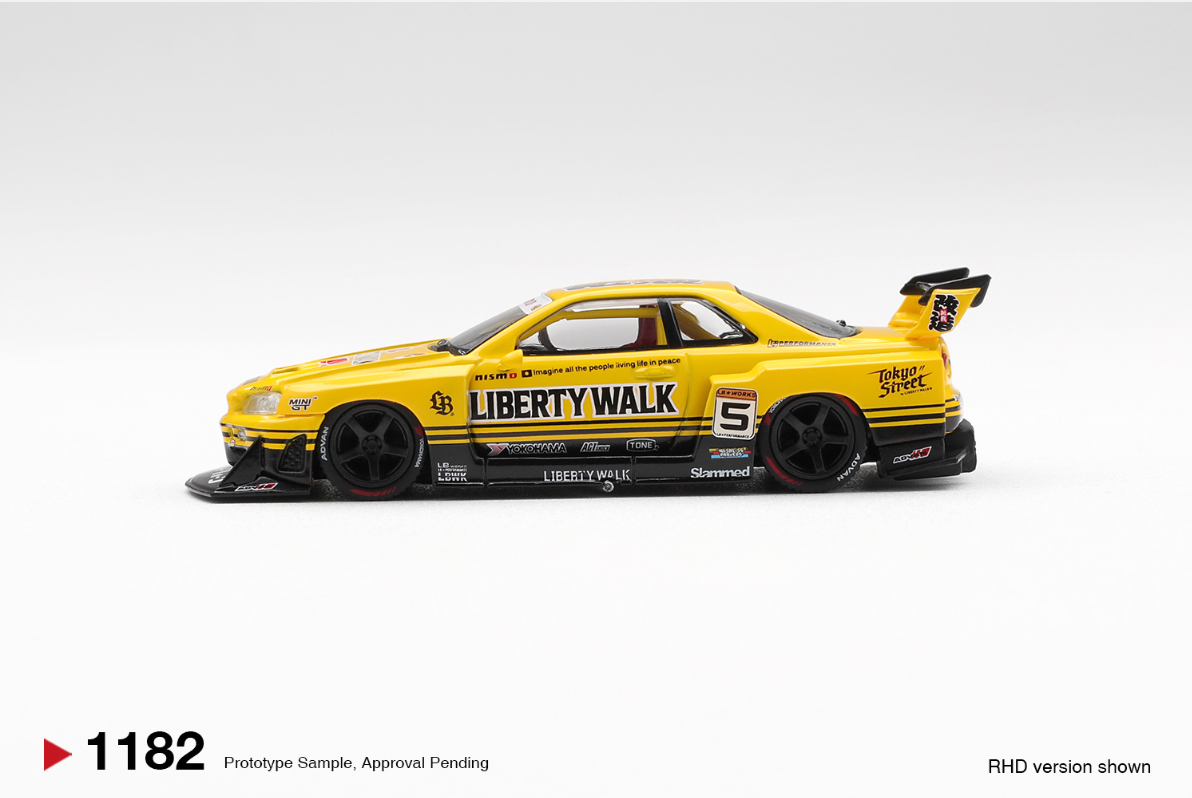 Nissan LB-ER34 Super Silhouette SKYLINE Sport Yellow #1182 [BOX]