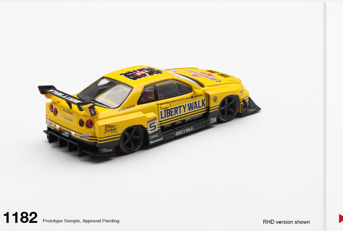 Nissan LB-ER34 Super Silhouette SKYLINE Sport Yellow #1182 [BOX]