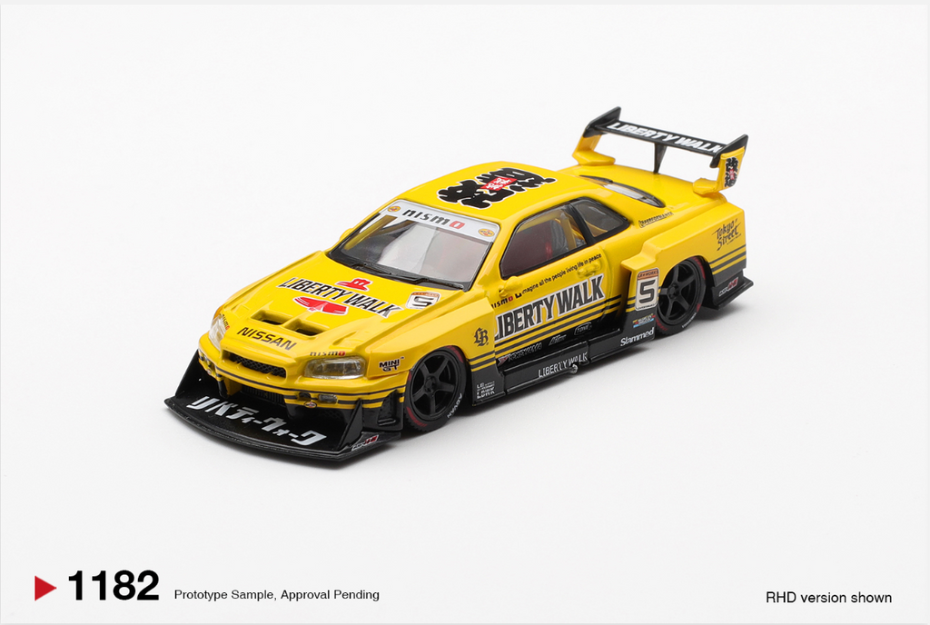 Nissan LB-ER34 Super Silhouette SKYLINE Sport Yellow #1182 [BOX]