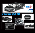 (Pre-Order) Ferrari 512 TR – Nero - BBR Models - BBRFER64035