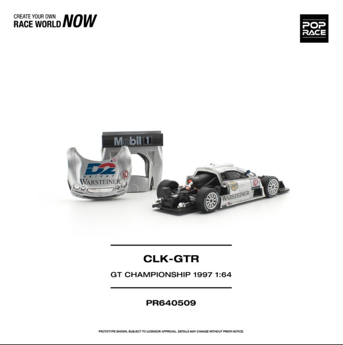 (Pre-Order) Mercedes-Benz AMG CLK GTR FIA GT Championship 1997 -  Pop Race PR640509