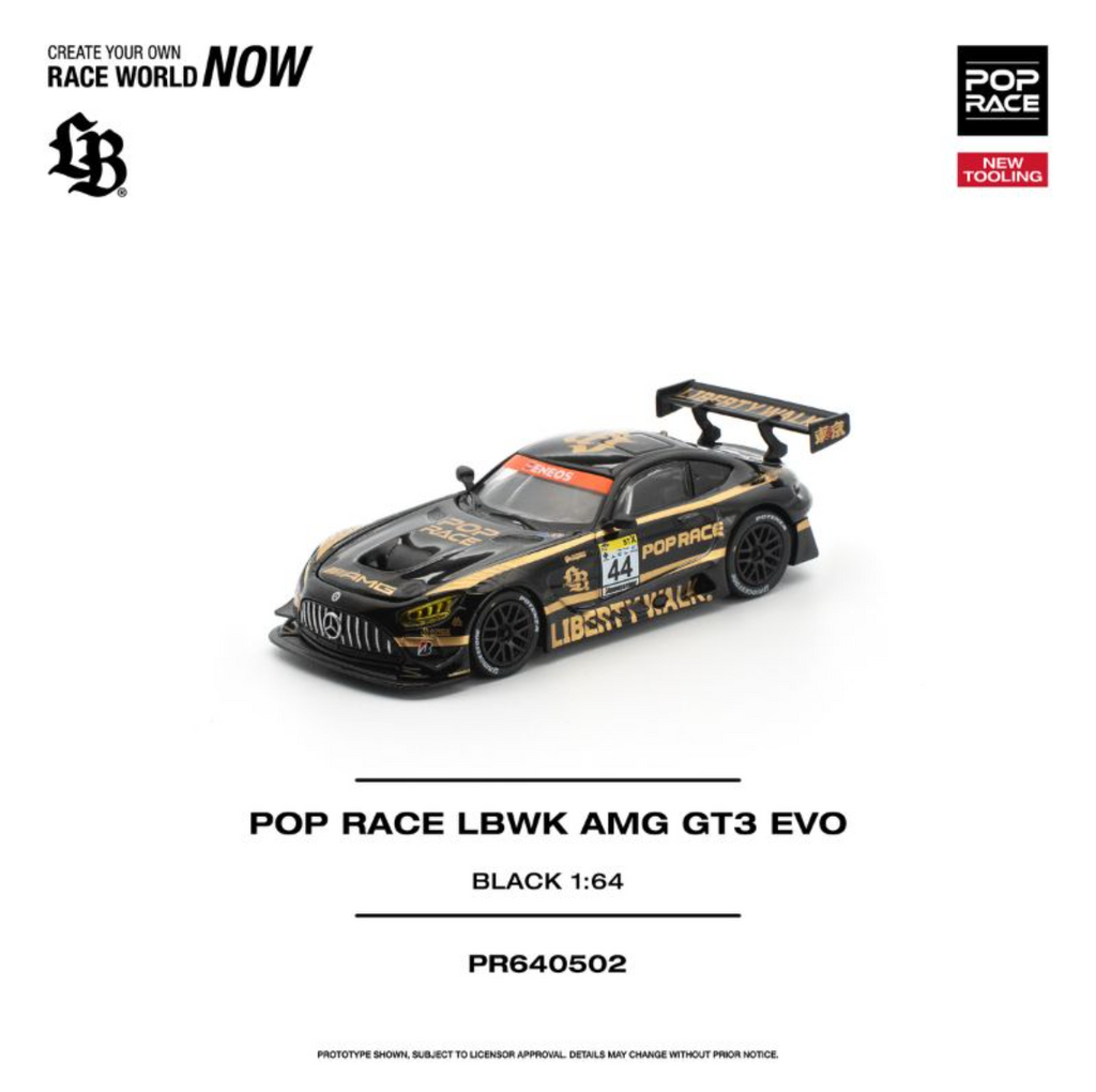 (Pre-Order) Pop Race LBWK AMG GT3 EVO Black - PR640502