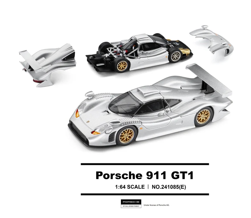 (Pre-Order)Porsche 911 GT1 (Metallic Silver)-241085(E)