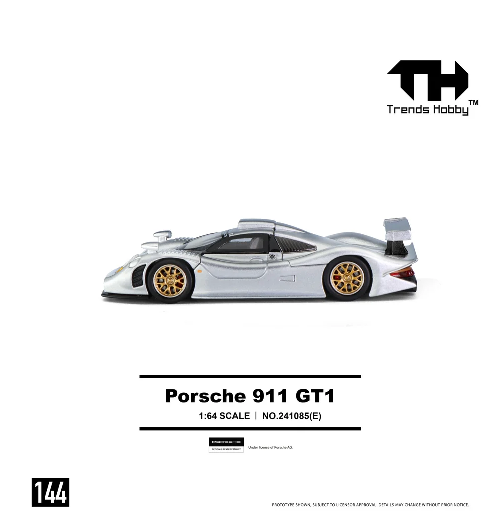 (Pre-Order)Porsche 911 GT1 (Metallic Silver)-241085(E)