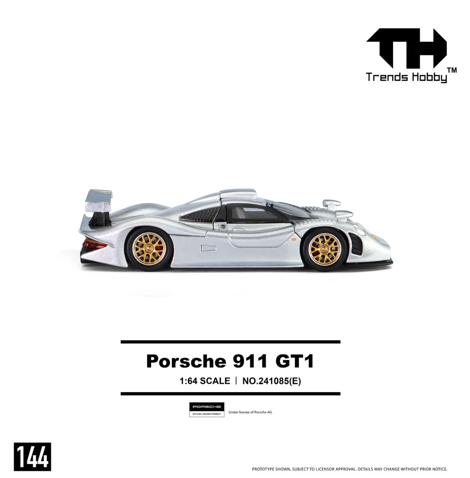 (Pre-Order)Porsche 911 GT1 (Metallic Silver)-241085(E)