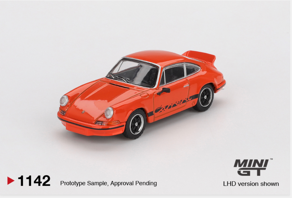 Porsche 911 Carrera RS 2.7 Tangerine with Black Livery [Box] #1142