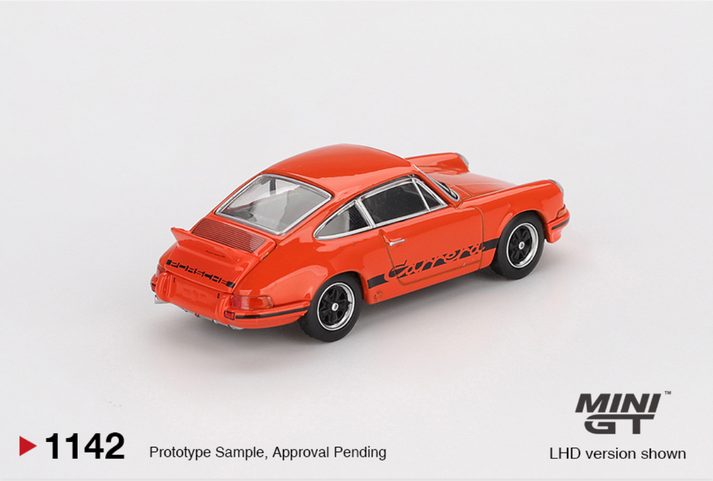 Porsche 911 Carrera RS 2.7 Tangerine with Black Livery [Box] #1142