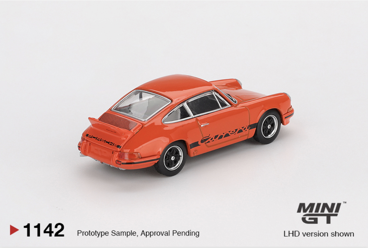 Porsche 911 Carrera RS 2.7 Tangerine with Black Livery [Box] #1142