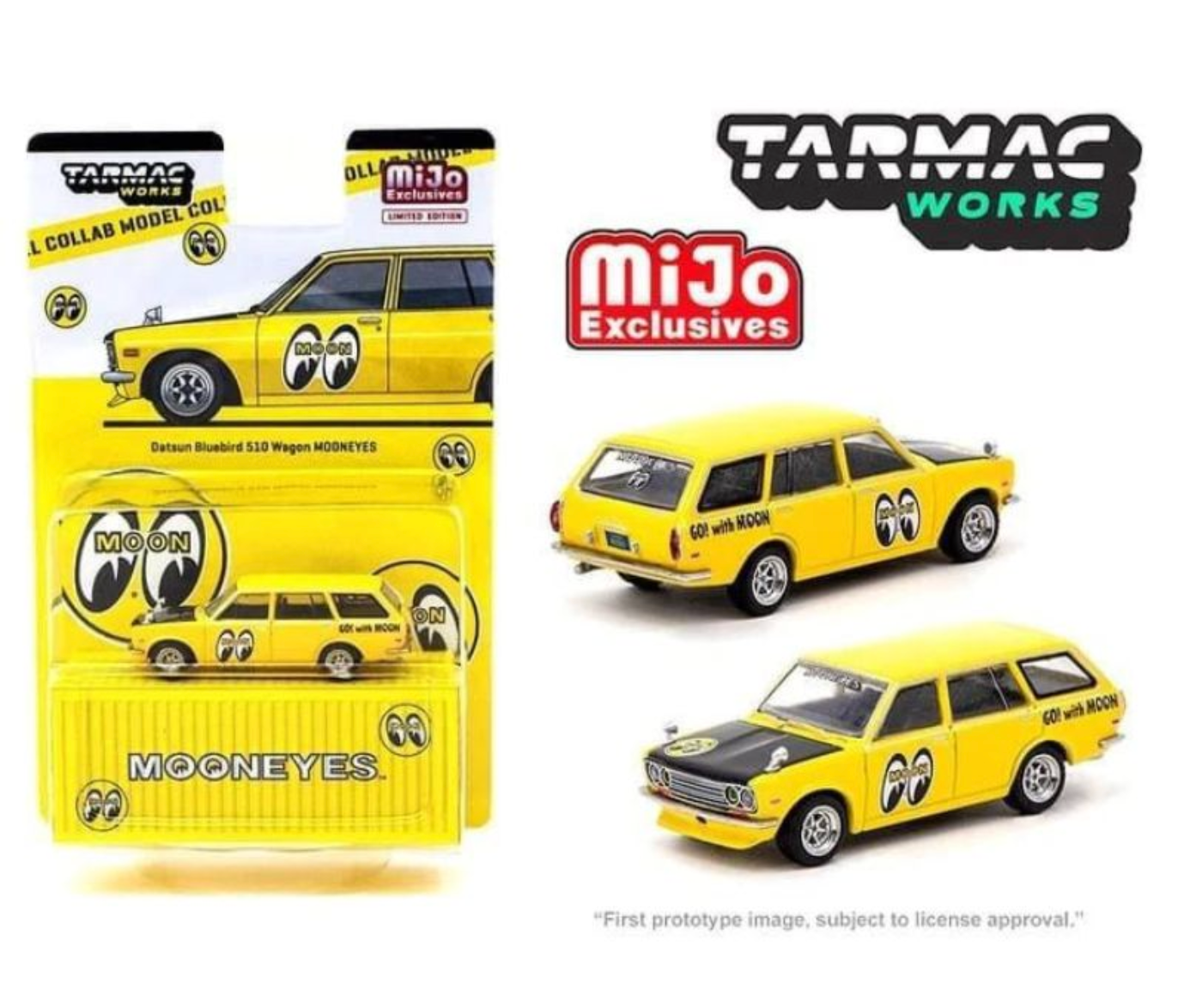 (Pre-Order) Datsun Bluebird 510 Wagon MOONEYES - MIJO Special Edition - Tarmac Works GLOBAL64