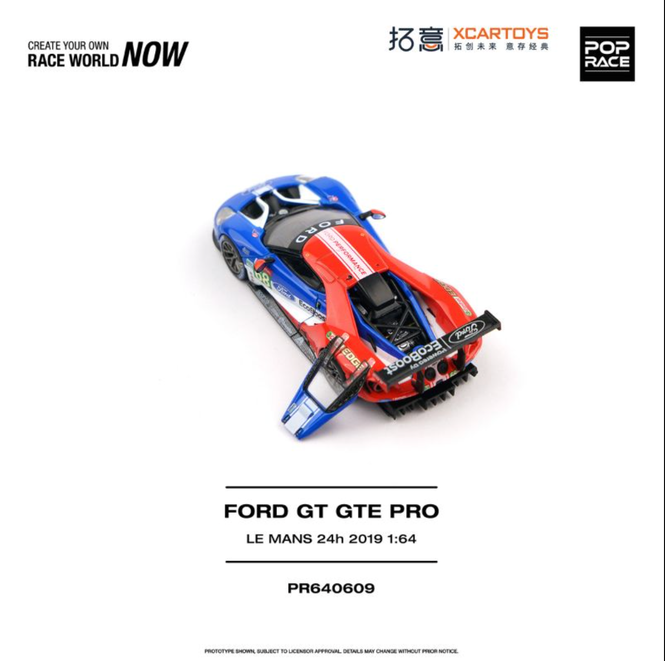 (Pre-Order) Pop Race Ford GT GTE Pro Le Mans 24H 2019 - PR640609