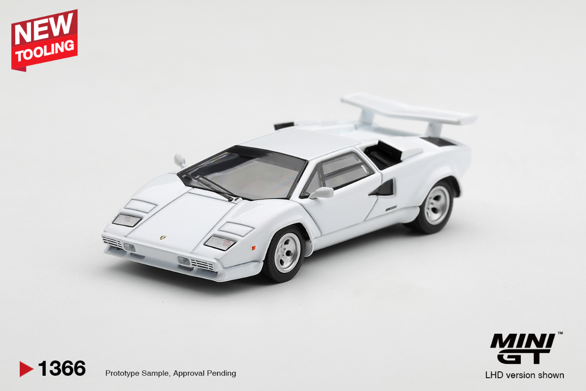 (Pre-Order) Lamborghini Countach LP500S White #1366 [BOX]