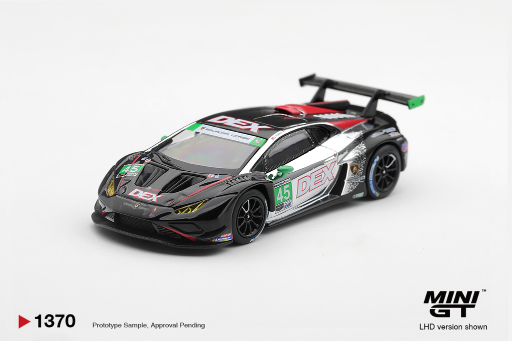 (Pre-Order) Lamborghini Huracan GT3 EVO2 #45 DEX Wayne Taylor Racing 2025 IMSA Chevrolet Grand Prix Class Winner #1370 [BOX]