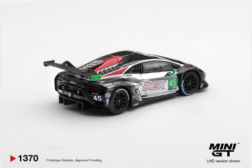 (Pre-Order) Lamborghini Huracan GT3 EVO2 #45 DEX Wayne Taylor Racing 2025 IMSA Chevrolet Grand Prix Class Winner #1370 [BOX]