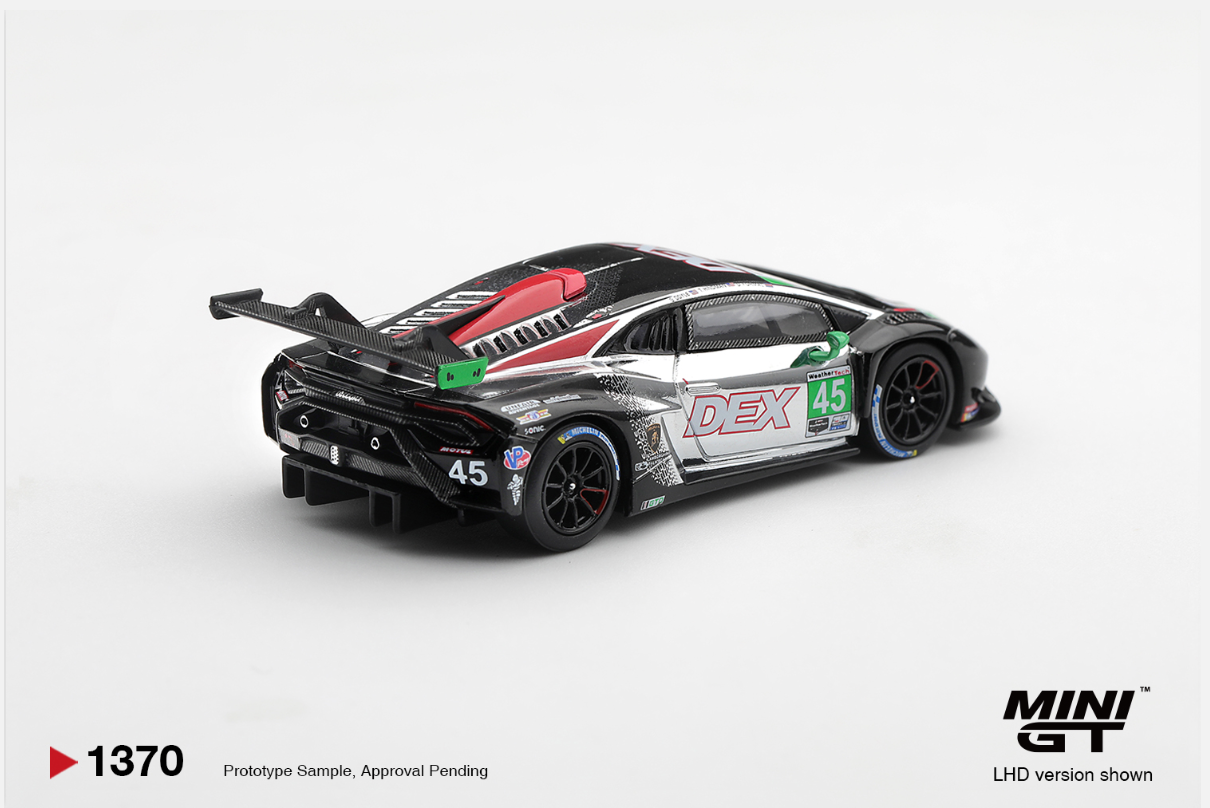 (Pre-Order) Lamborghini Huracan GT3 EVO2 #45 DEX Wayne Taylor Racing 2025 IMSA Chevrolet Grand Prix Class Winner #1370 [BOX]