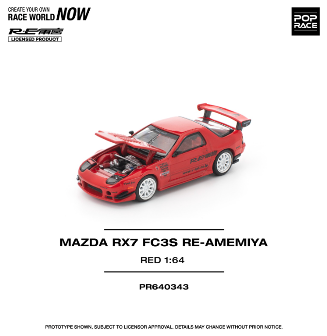 MAZDA RX7 FC3S RE-AMEMIYA RED - PR640343