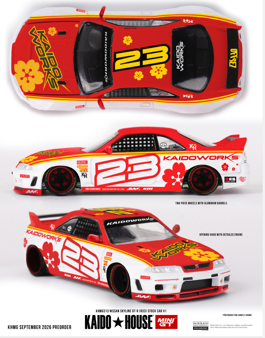 (Pre-Order) Nissan Skyline GT-R (R33) Kaido Stock Car V1 #313