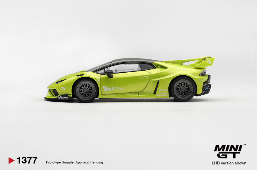 (Pre-Order) Lamborghini Huracán LB☆WORKS Lime Mettalic #1377 [BOX]