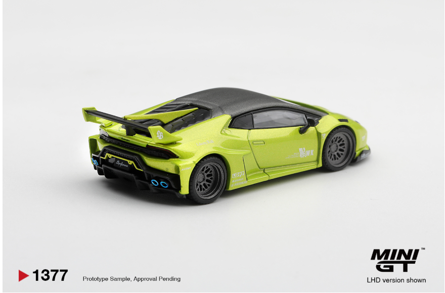 (Pre-Order) Lamborghini Huracán LB☆WORKS Lime Mettalic #1377 [BOX]