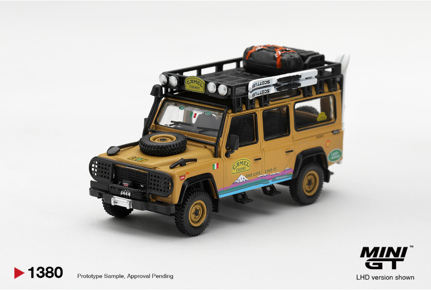(Pre-Order) LAND ROVER DEFENDER 110 1998 CAMEL TROPHY TIERRA DEL FUEGO CT.24 ITALY #1380 [BOX]