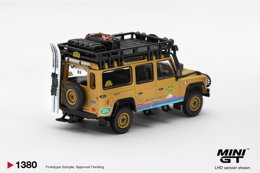 (Pre-Order) LAND ROVER DEFENDER 110 1998 CAMEL TROPHY TIERRA DEL FUEGO CT.24 ITALY #1380 [BOX]