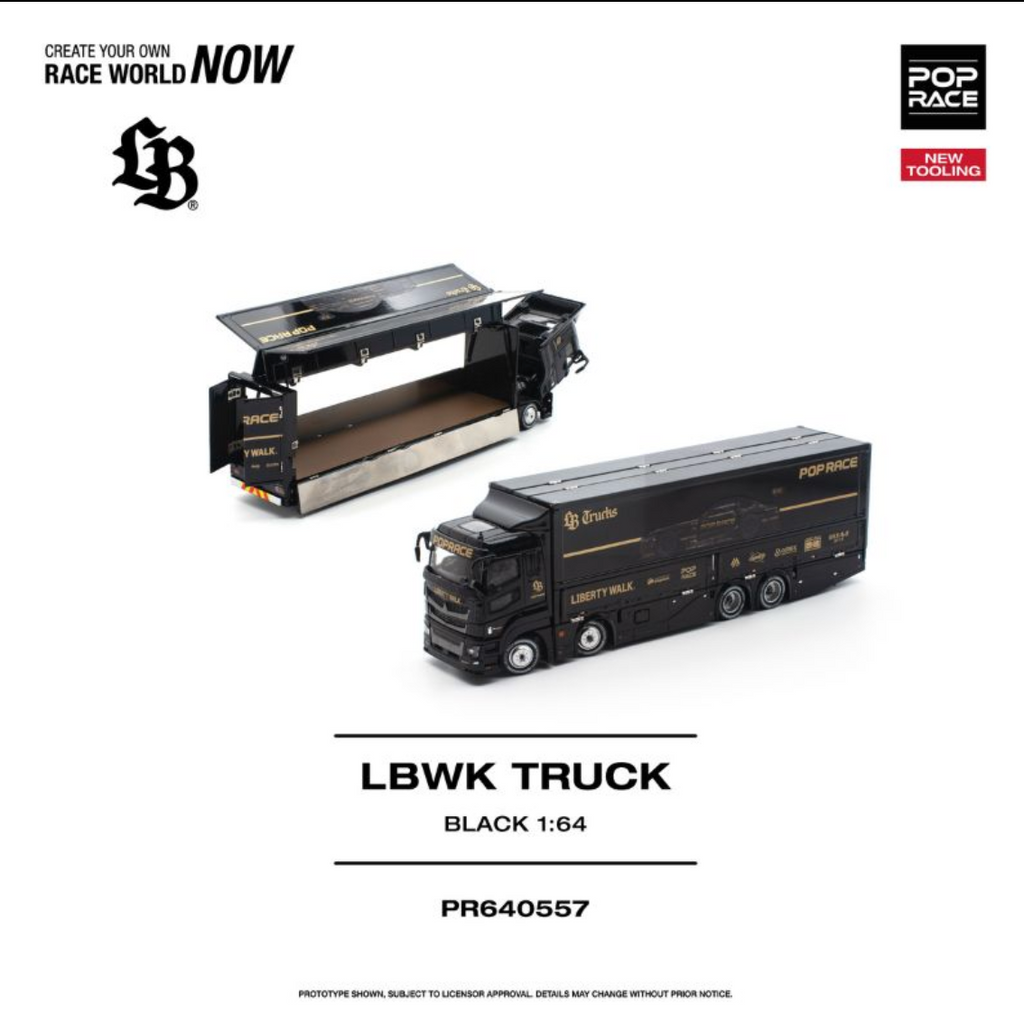 (Pre-Order)LBWK Truck + AMG GT3 LBWK + POP Crew Figurines (Pop Race Combo)